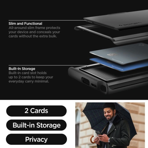 Kup Etui Spigen Slim Armor CS Samsung Galaxy S24 Ultra Černá - SPN3227 - {ean13} - Sklep Home Screen