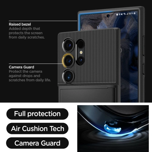 Kup Etui Spigen Slim Armor CS Samsung Galaxy S24 Ultra Černá - SPN3227 - {ean13} - Sklep Home Screen