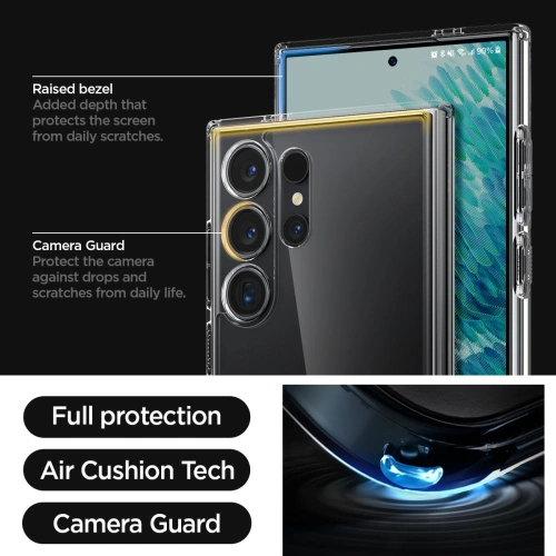 Kup Case Spigen Ultra Hybrid Samsung Galaxy S24 Ultra Crystal Clear - SPN3231 - {ean13} - Sklep Home Screen
