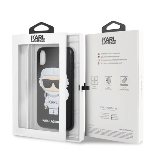 Kup Karl Lagerfeld KLHCI65KSCO iPhone Xs Max hardcase černý/black Karl Space Cosmonaut - KLD047BLK - {ean13} - Sklep Home Screen