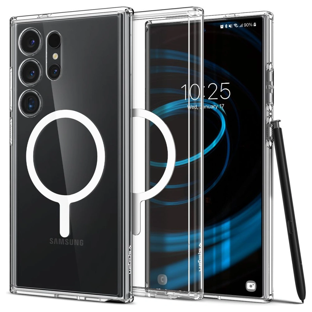 Etui Spigen Ultra Hybrid Onetap Ring MagSafe Samsung Galaxy S24 Ultra White