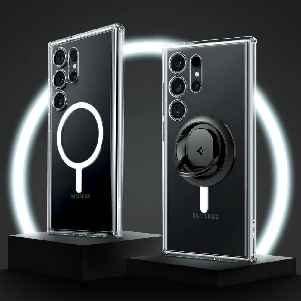 Etui Spigen Ultra Hybrid Onetap Ring MagSafe Samsung Galaxy S24 Ultra White