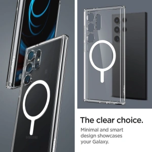 Kup Case Spigen Ultra Hybrid Onetap Ring MagSafe Samsung Galaxy S24 Ultra Weiß - SPN3235 - {ean13} - Sklep Home Screen