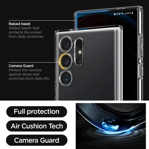 Kup Case Spigen Ultra Hybrid S Samsung Galaxy S24 Ultra Crystal Clear - SPN3234 - {ean13} - Sklep Home Screen