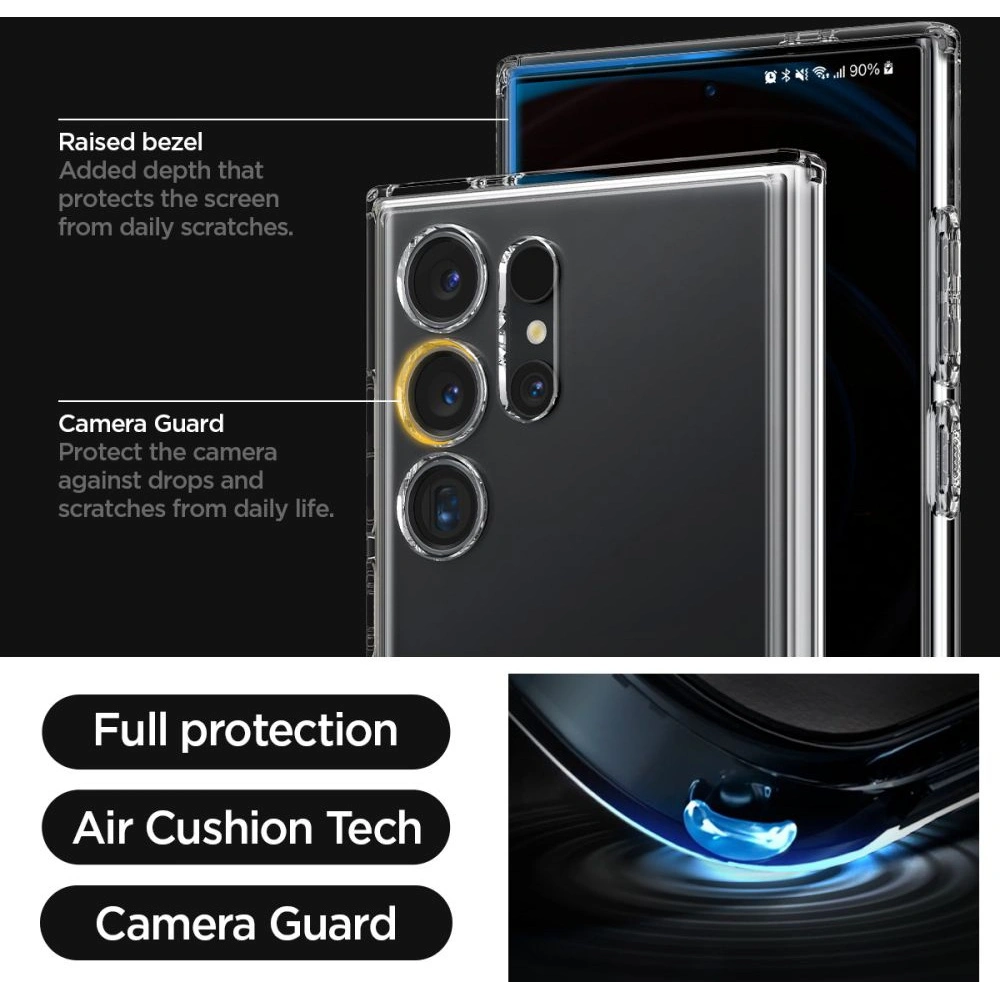 Etui Spigen Ultra Hybrid S Samsung Galaxy S24 Ultra Crystal Clear