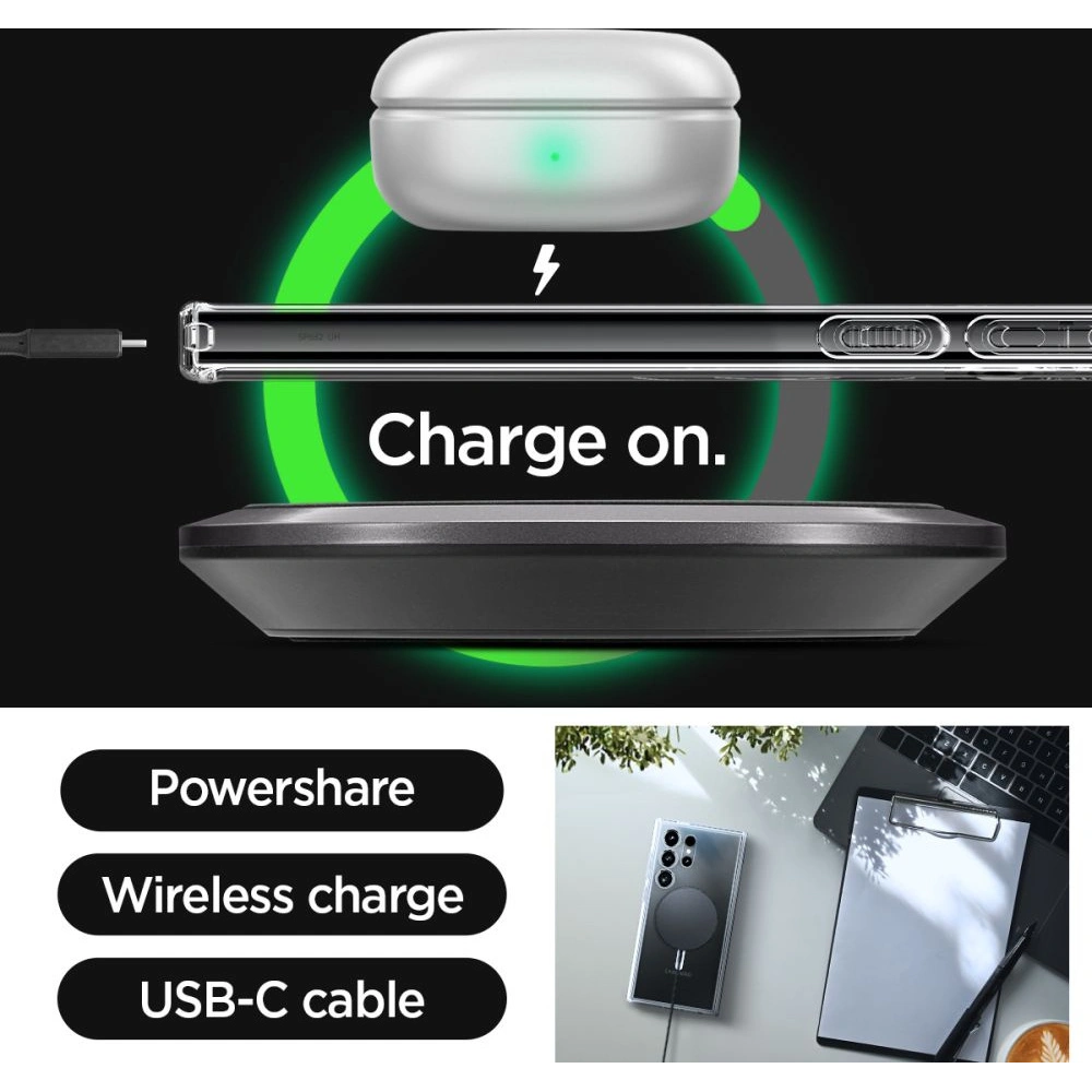 Etui Spigen Ultra Hybrid Onetap Ring MagSafe Samsung Galaxy S24 Ultra White