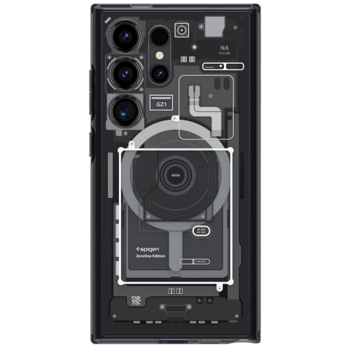 Kup Etui Spigen Ultra Hybrid Onetap Ring MagSafe Samsung Galaxy S24 Ultra Zero One - SPN3236 - {ean13} - Sklep Home Screen
