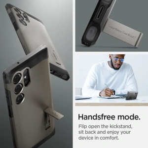 Kup Etui Spigen Tough Armor Samsung Galaxy S24 Ultra Fegyverfém - SPN3238 - {ean13} - Sklep Home Screen