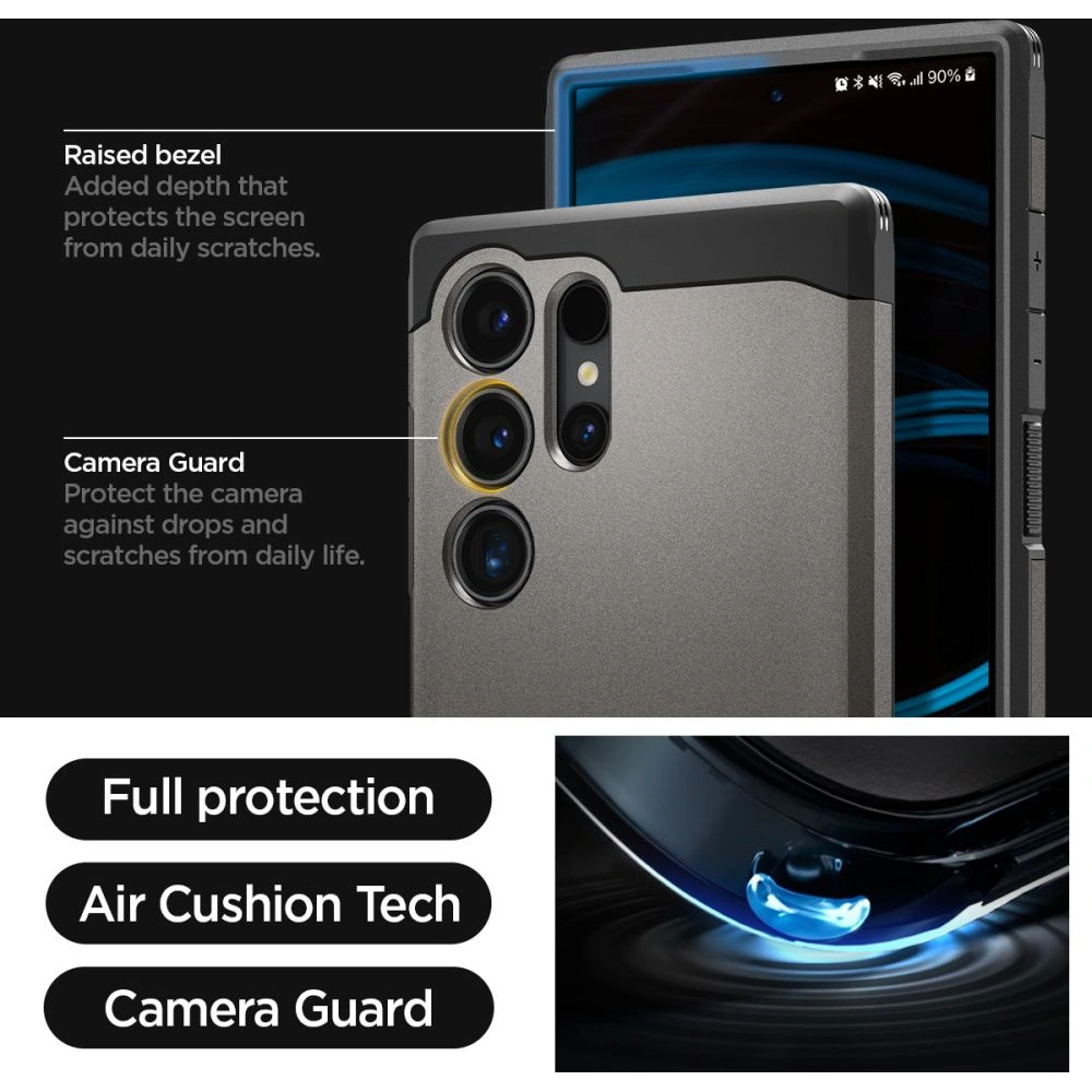 Etui Spigen Tough Armor Samsung Galaxy S24 Ultra Gunmetal