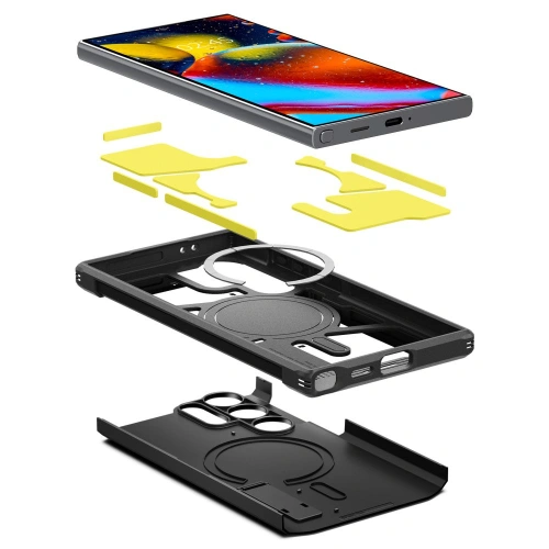 Kup Etui Spigen Tough Armor MagSafe Samsung Galaxy S24 Ultra Fekete - SPN3241 - {ean13} - Sklep Home Screen