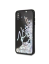 Kup Karl Lagerfeld KLHCI65KSIGMU iPhone Xs Max czarny/black hard case Signature Liquid Glitter Sequins - KLD050BLK - {ean13} - Sklep Home Screen