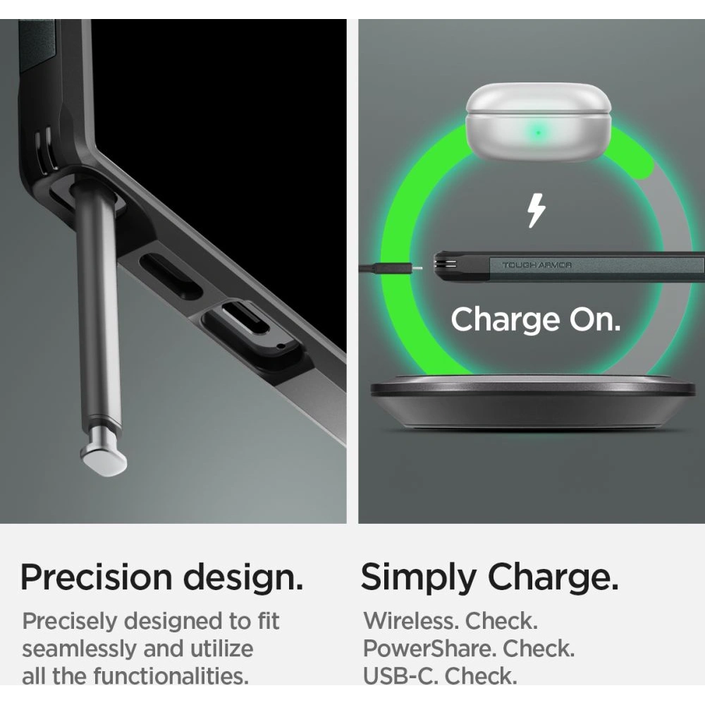 Etui Spigen Tough Armor Samsung Galaxy S24 Ultra Abyss Green