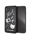 Karl Lagerfeld KLHCI65PIN hardcase pentru iPhone Xs Max negru/black Pins