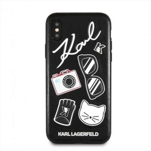 Kup Karl Lagerfeld KLHCI65PIN hardcase pentru iPhone Xs Max negru/black Pins - KLD052BLK - {ean13} - Sklep Home Screen