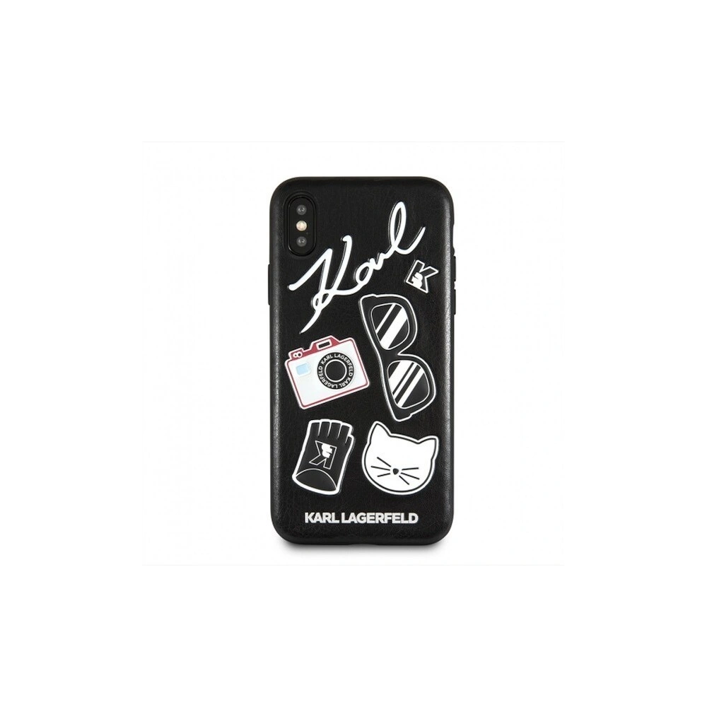 Karl Lagerfeld KLHCI65PIN iPhone Xs Max hardcase czarny/black Pins