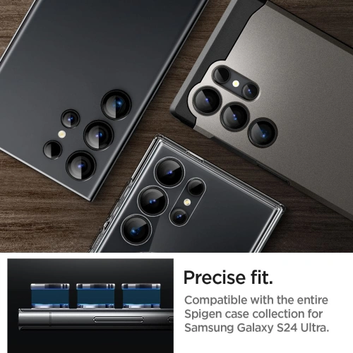 Kup Spigen Samsung Sticlă dură pentru cameră Optik.tr ez Fit Camera Protector Galaxy S24 Ultra Black [2 PACK] - SPN3247 - {ean13} - Sklep Home Screen