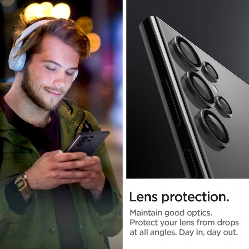 Kup Spigen Samsung Sticlă dură pentru cameră Optik.tr ez Fit Camera Protector Galaxy S24 Ultra Black [2 PACK] - SPN3247 - {ean13} - Sklep Home Screen