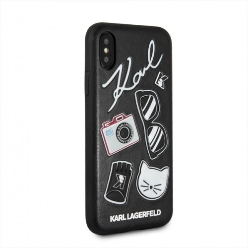 Kup Karl Lagerfeld KLHCI65PIN hardcase pentru iPhone Xs Max negru/black Pins - KLD052BLK - {ean13} - Sklep Home Screen