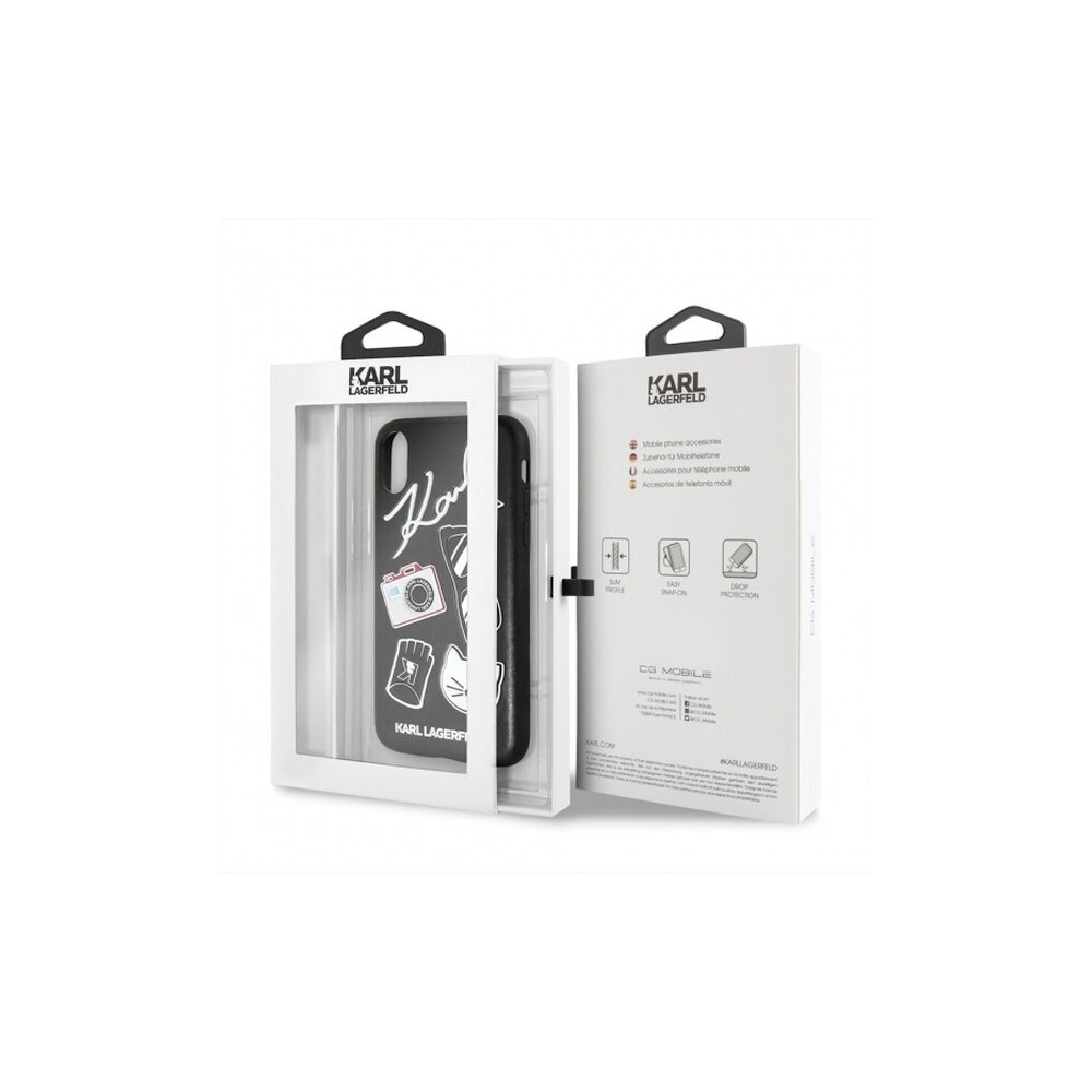 Karl Lagerfeld KLHCI65PIN iPhone Xs Max hardcase czarny/black Pins