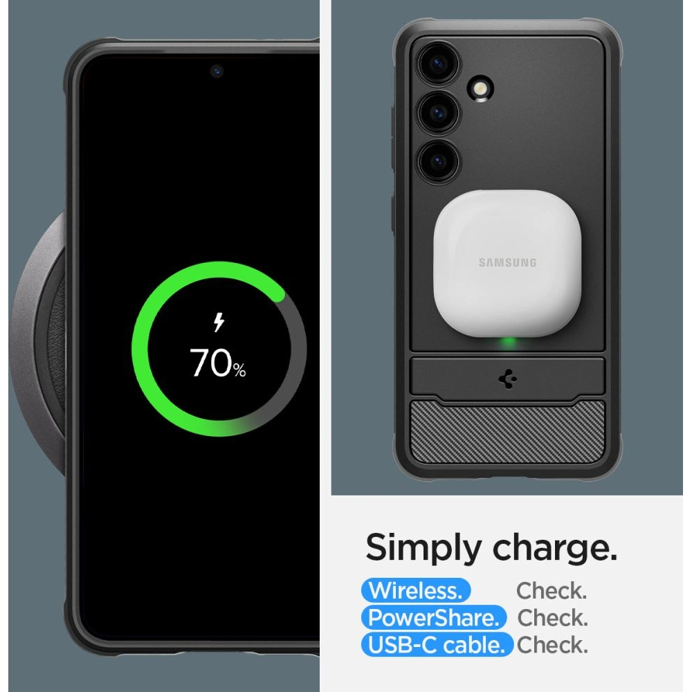 Etui Spigen Rugged Armor Samsung Galaxy S24+ Plus Matte Black