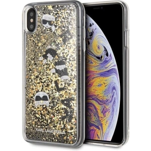 Kup Karl Lagerfeld KLHCI65ROGO iPhone Xs Max czarno-złoty/black & gold hard case Glitter - KLD053BLKGLD - {ean13} - Sklep Home Screen