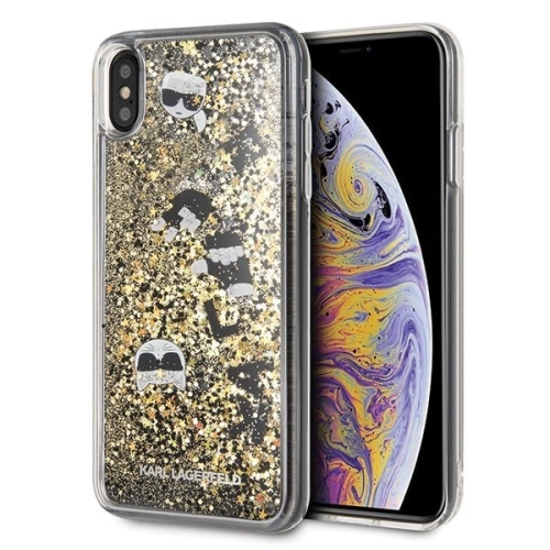 Kup Karl Lagerfeld KLHCI65ROGO iPhone Xs Max fekete-arany/hard case csillogó - KLD053BLKGLD - {ean13} - Sklep Home Screen