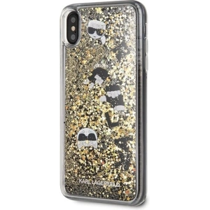 Kup Karl Lagerfeld KLHCI65ROGO iPhone Xs Max czarno-złoty/black & gold hard case Glitter - KLD053BLKGLD - {ean13} - Sklep Home Screen