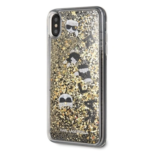 Kup Karl Lagerfeld KLHCI65ROGO iPhone Xs Max fekete-arany/hard case csillogó - KLD053BLKGLD - {ean13} - Sklep Home Screen