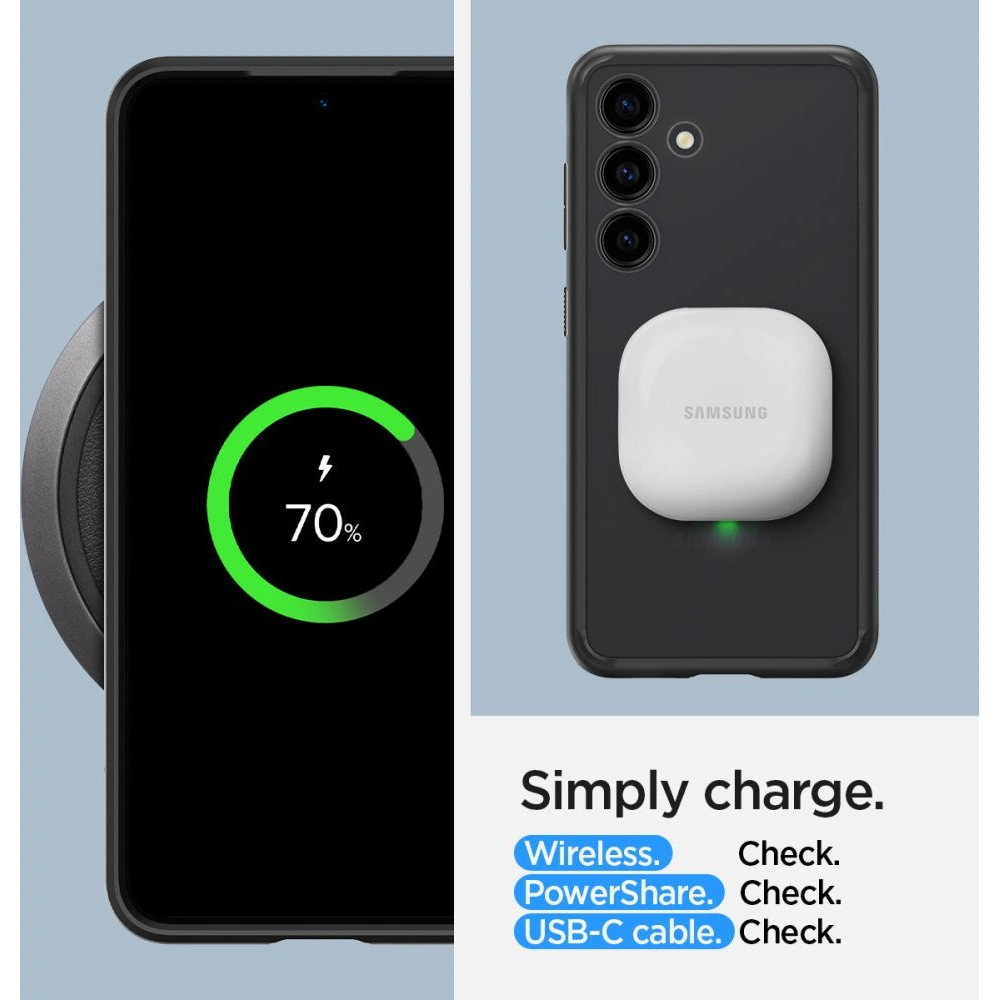 Etui Spigen Ultra Hybrid Samsung Galaxy S24+ Plus Frost Black