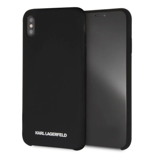 Kup Karl Lagerfeld KLHCI65SLBKS iPhone Xs Max hardcase negru/black Silicon - KLD055BLK - {ean13} - Sklep Home Screen