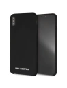 Karl Lagerfeld KLHCI65SLBKS iPhone Xs Max Hartschale schwarz/schwarz Silikon