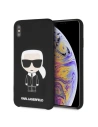 Buy Karl Lagerfeld KLHCI65SLFKBK iPhone Xs Max hardcase black Silicone Iconic - KLD056BLK - {ean13} - Home Screen Store Europe
