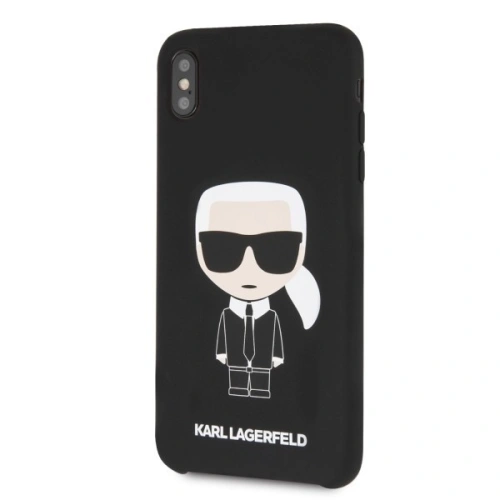 Kup Karl Lagerfeld KLHCI65SLFKBK iPhone Xs Max hardcase černý/black Silicone Iconic - KLD056BLK - {ean13} - Sklep Home Screen