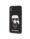 Kup Karl Lagerfeld KLHCI65SLFKBK iPhone Xs Max Hartschale schwarz/schwarz Silikon Iconic - KLD056BLK - {ean13} - Sklep Home Screen
