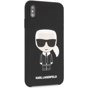 Kup Karl Lagerfeld KLHCI65SLFKBK iPhone Xs Max hardcase czarny/black Silicone Iconic - KLD056BLK - {ean13} - Sklep Home Screen