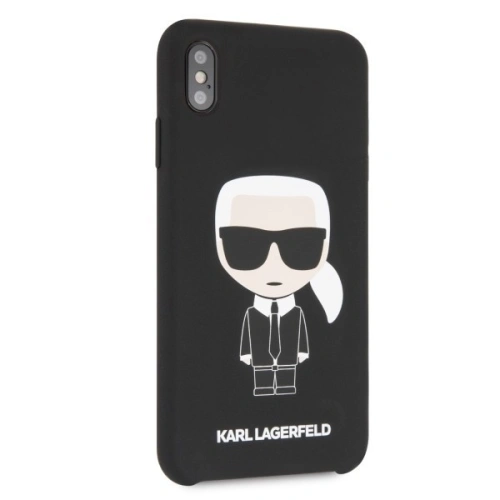 Kup Karl Lagerfeld KLHCI65SLFKBK iPhone Xs Max hardcase černý/black Silicone Iconic - KLD056BLK - {ean13} - Sklep Home Screen