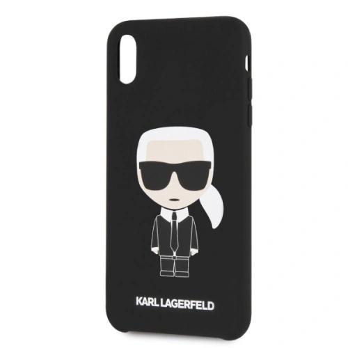 Kup Karl Lagerfeld KLHCI65SLFKBK iPhone Xs Max hardcase černý/black Silicone Iconic - KLD056BLK - {ean13} - Sklep Home Screen