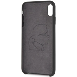 Kup Karl Lagerfeld KLHCI65SLFKBK iPhone Xs Max hardcase czarny/black Silicone Iconic - KLD056BLK - {ean13} - Sklep Home Screen