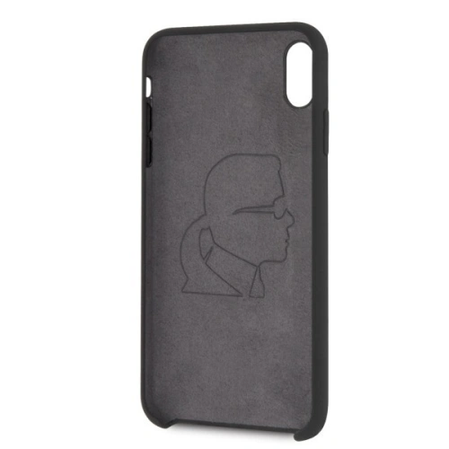 Kup Karl Lagerfeld KLHCI65SLFKBK iPhone Xs Max hardcase černý/black Silicone Iconic - KLD056BLK - {ean13} - Sklep Home Screen
