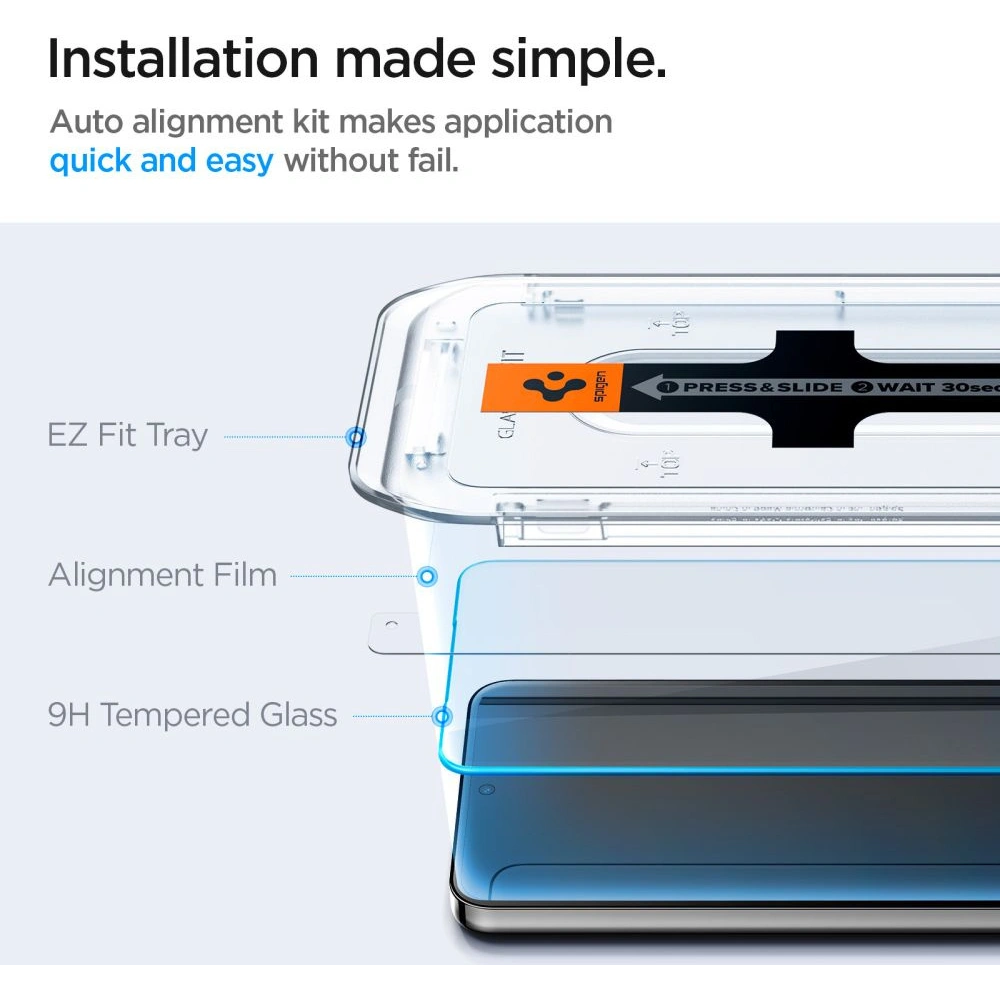 Szkło hartowane Spigen GLAS.tR ez Fit Samsung Galaxy S24+ Plus Clear [2 PACK]