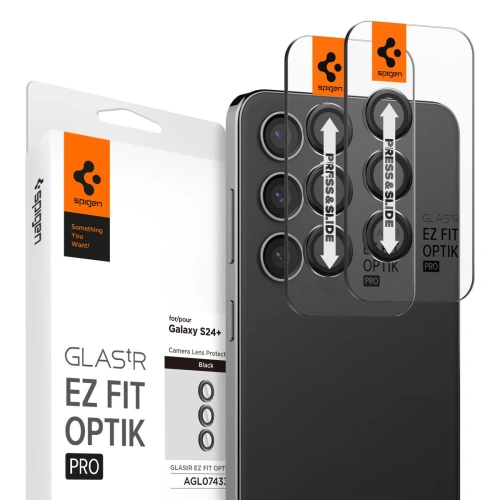 Kup Spigen Samsung Sticlă dură pentru cameră Optik.tr ez Fit Camera Protector Galaxy S24+ Plus Negru [2 PACK] - SPN3265 - {ean13} - Sklep Home Screen