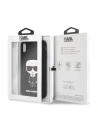 Kup Karl Lagerfeld KLHCI65SLFKBK iPhone Xs Max Hartschale schwarz/schwarz Silikon Iconic - KLD056BLK - {ean13} - Sklep Home Screen