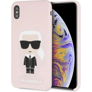 Kup Karl Lagerfeld KLHCI65SLFKPI iPhone Xs Max hardcase jasnoróżowy/light pink Silicone Iconic - KLD057PNK - {ean13} - Sklep Home Screen