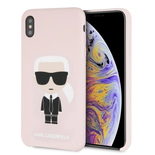 Kup Karl Lagerfeld KLHCI65SLFKPI iPhone Xs Max hardcase světle růžový/light pink Silicone Iconic - KLD057PNK - {ean13} - Sklep Home Screen