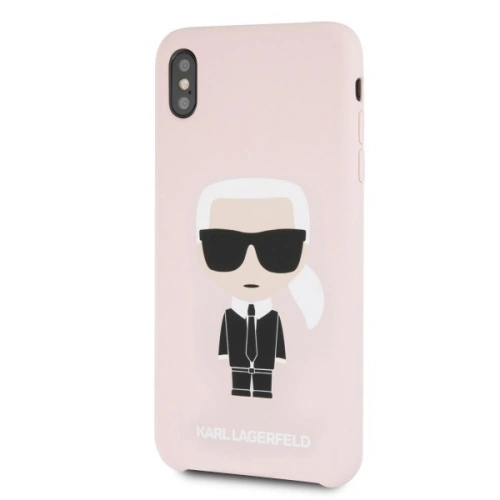 Kup Karl Lagerfeld KLHCI65SLFKPI iPhone Xs Max hardcase světle růžový/light pink Silicone Iconic - KLD057PNK - {ean13} - Sklep Home Screen