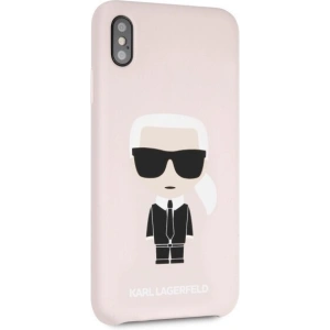 Kup Karl Lagerfeld KLHCI65SLFKPI iPhone Xs Max hardcase jasnoróżowy/light pink Silicone Iconic - KLD057PNK - {ean13} - Sklep Home Screen