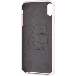 Kup Karl Lagerfeld KLHCI65SLFKPI iPhone Xs Max hardcase jasnoróżowy/light pink Silicone Iconic - KLD057PNK - {ean13} - Sklep Home Screen