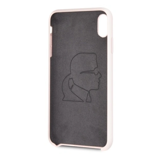 Kup Karl Lagerfeld KLHCI65SLFKPI iPhone Xs Max hardcase světle růžový/light pink Silicone Iconic - KLD057PNK - {ean13} - Sklep Home Screen