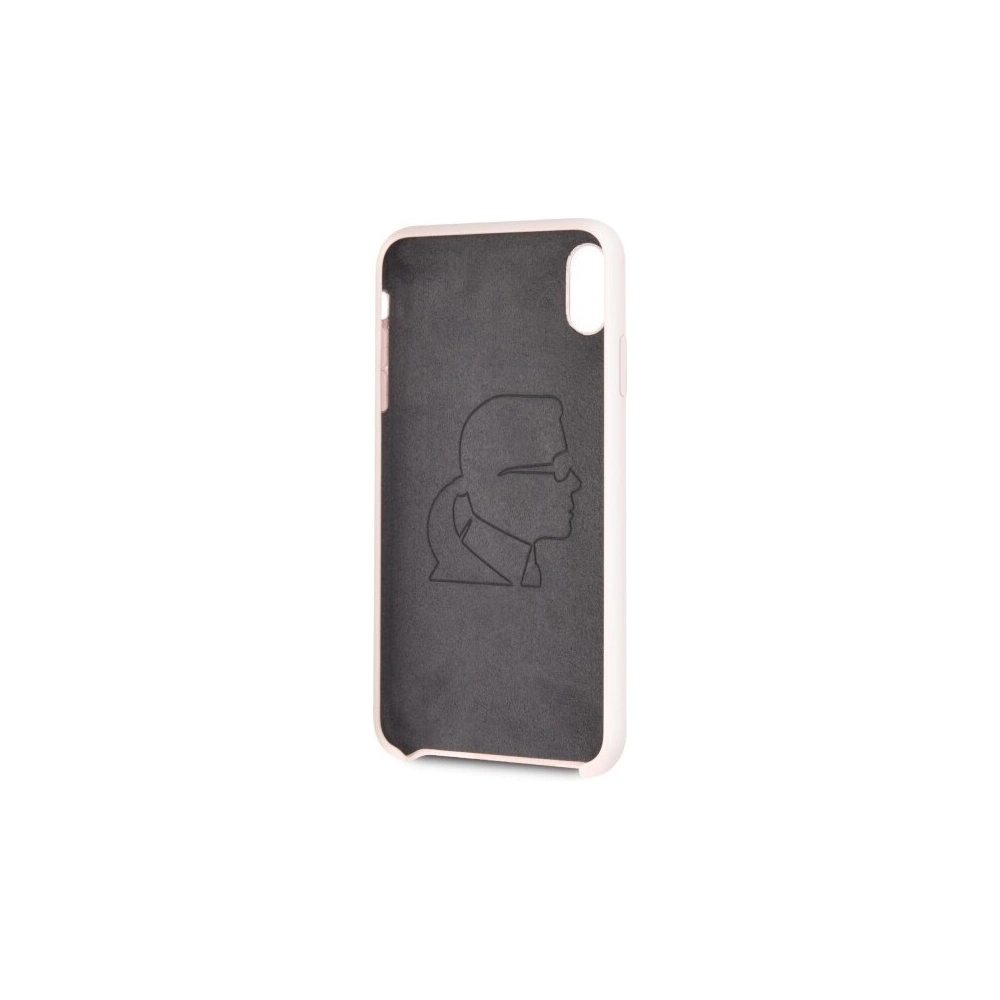 Karl Lagerfeld KLHCI65SLFKPI iPhone Xs Max hardcase jasnoróżowy/light pink Silicone Iconic