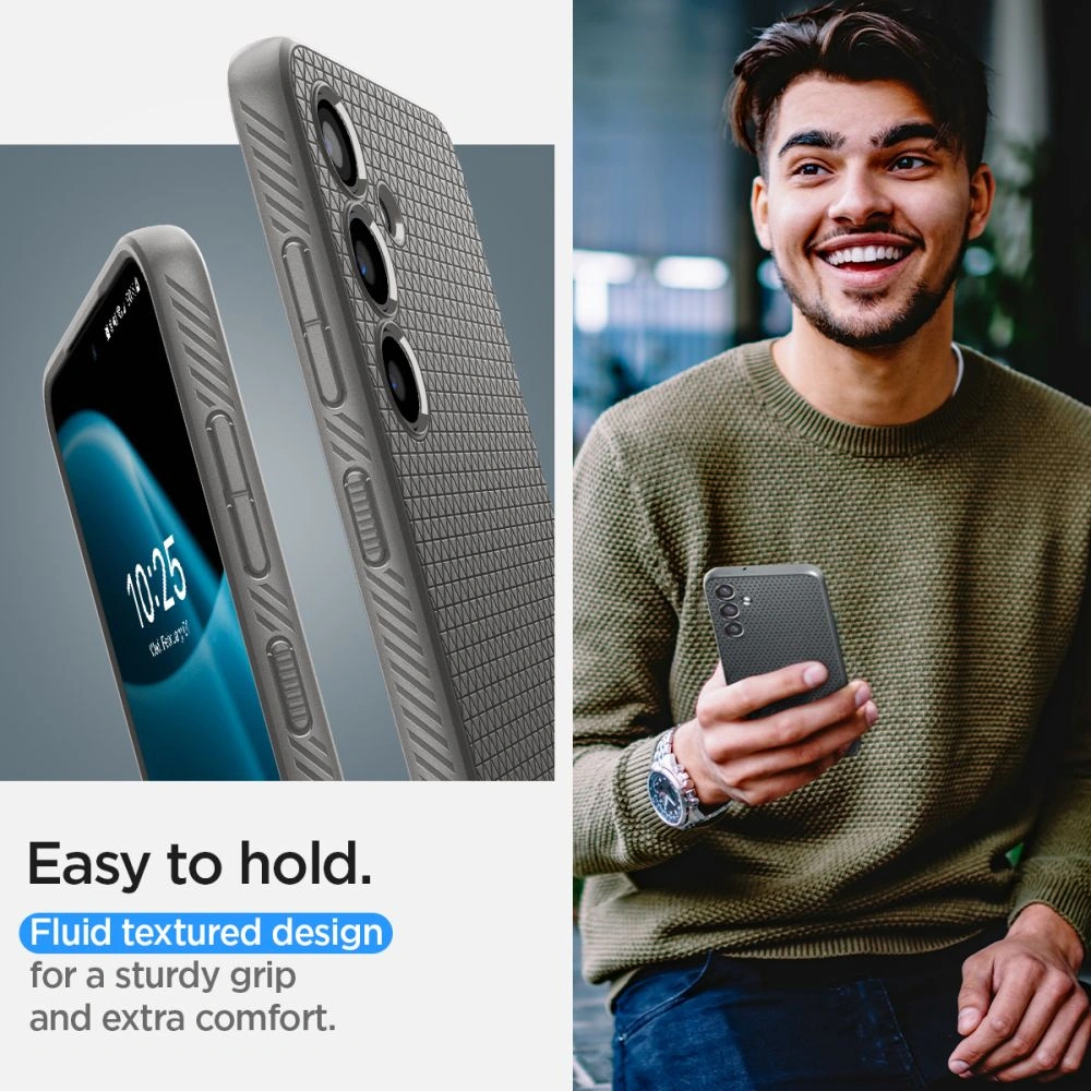 Etui Spigen Liquid Air Samsung Galaxy S24 Marble Grey